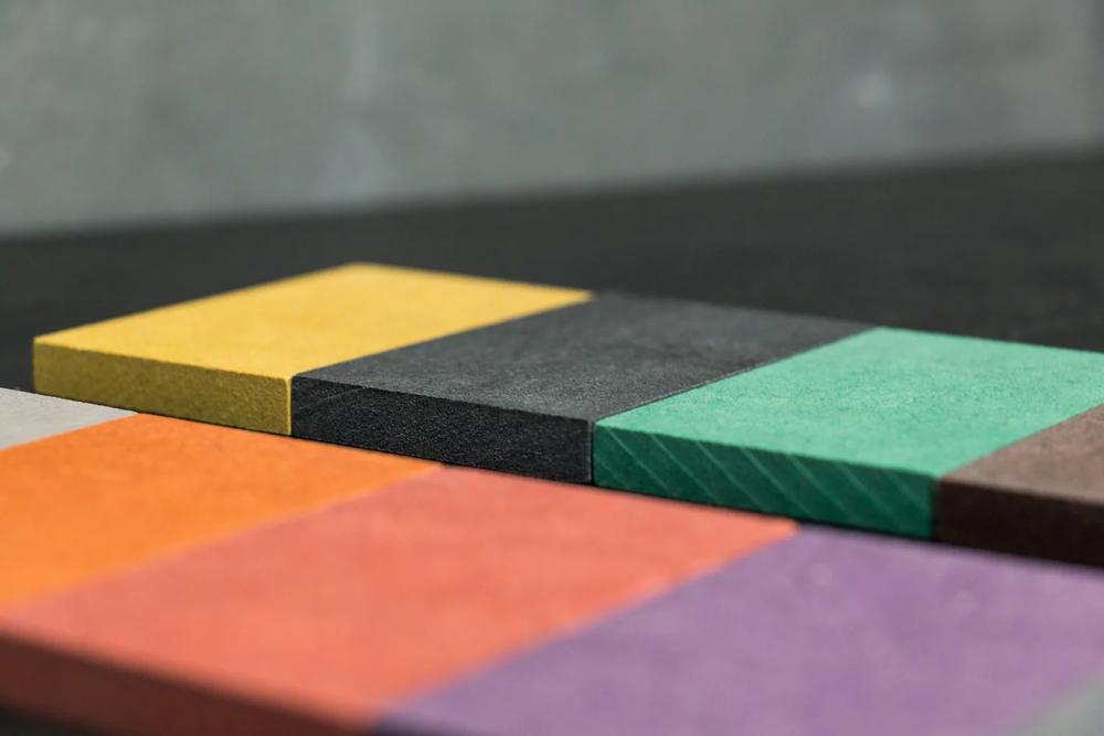 Valchromat colored MDF samples
