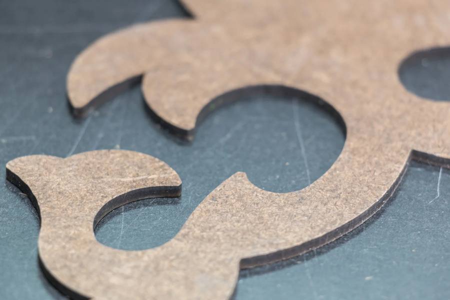 Shaped hardboard parts